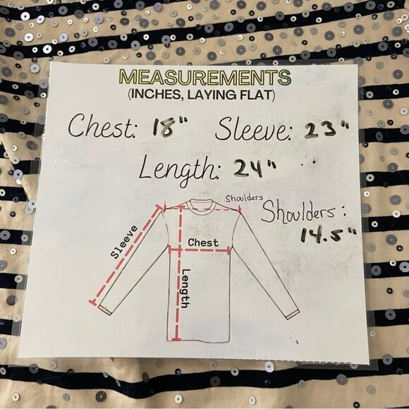 J Crew Cream & Black Striped Sequined Top Coastal Grandma Nautical Preppy Small - Picture 4 of 12